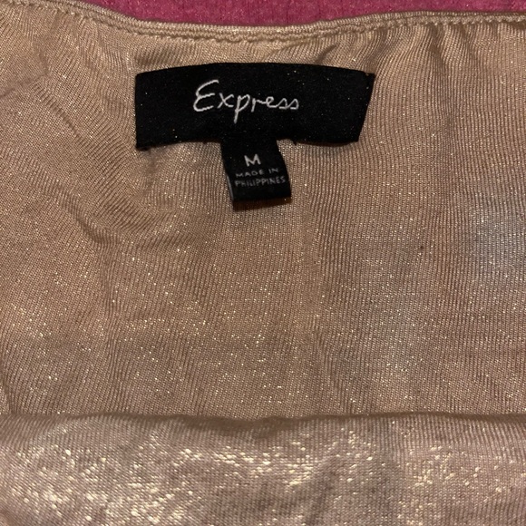 VINTAGE express size medium gold tube top (long) - Picture 3 of 3